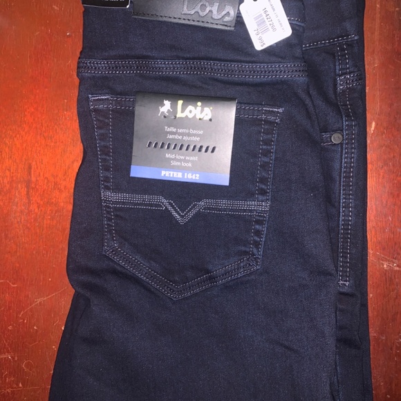 Lois Men’s Peter 1642 Black Slim fit - Picture 3 of 8